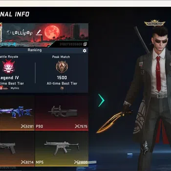Blood Strike Accounts Others ASIA |2 Eternal Gun:P90-Empyrean&D.Eagle|3 Ultra Melee|8 Collab Gun|5 Limited Gun|7 Ultra