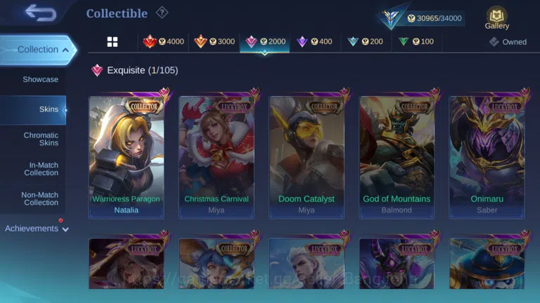 Mobile Legends: Bang Bang Accounts Hero 115 | skin 152|cc natalia | lightborn granger image 10
