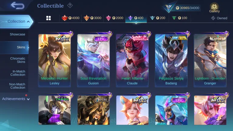 Mobile Legends: Bang Bang Accounts Hero 115 | skin 152|cc natalia | lightborn granger image 14