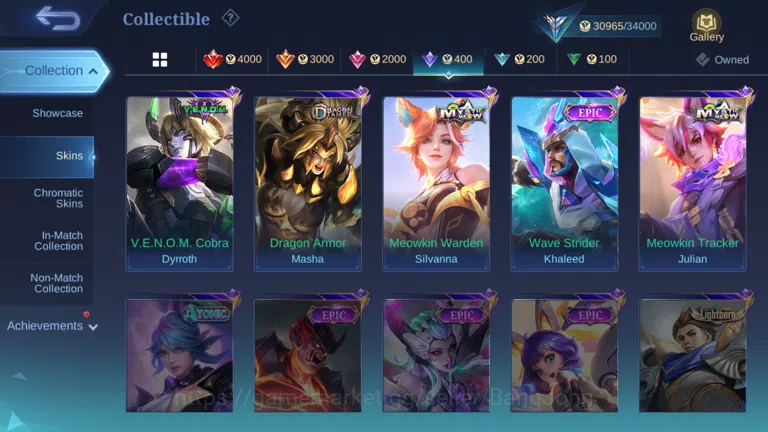 Mobile Legends: Bang Bang Accounts Hero 115 | skin 152|cc natalia | lightborn granger image 15