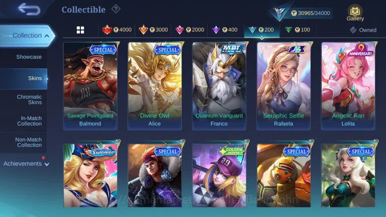 Mobile Legends: Bang Bang Accounts Hero 115 | skin 152|cc natalia | lightborn granger image 16