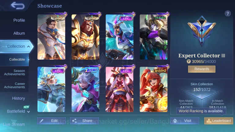 Mobile Legends: Bang Bang Accounts Hero 115 | skin 152|cc natalia | lightborn granger image 2