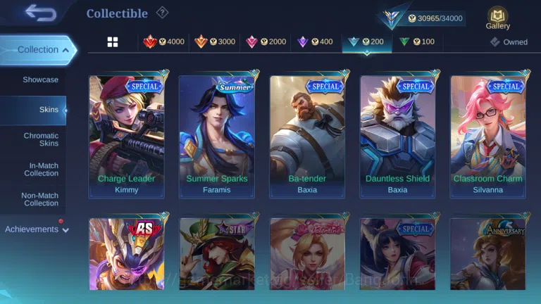Mobile Legends: Bang Bang Accounts Hero 115 | skin 152|cc natalia | lightborn granger image 20