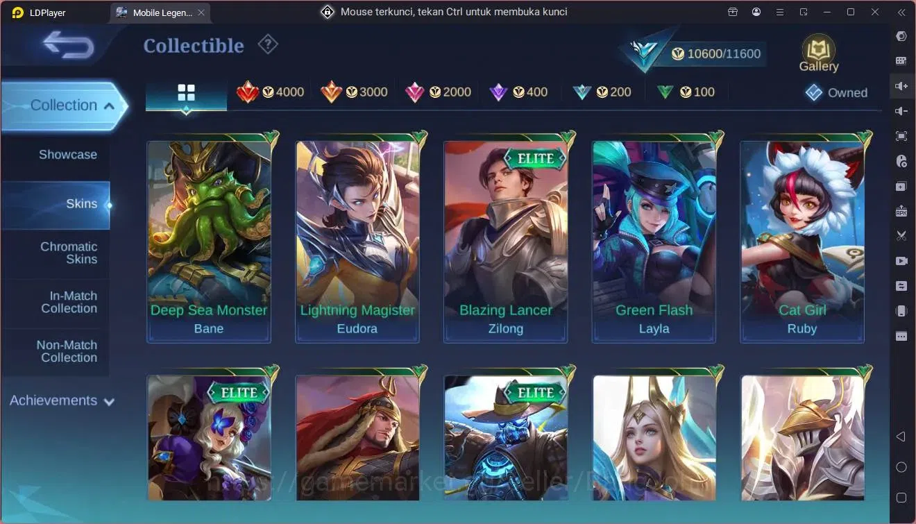 Mobile Legends: Bang Bang Accounts Global |Hero 56|Skin 55|Seasoned|Spongebob Cyclops image 12