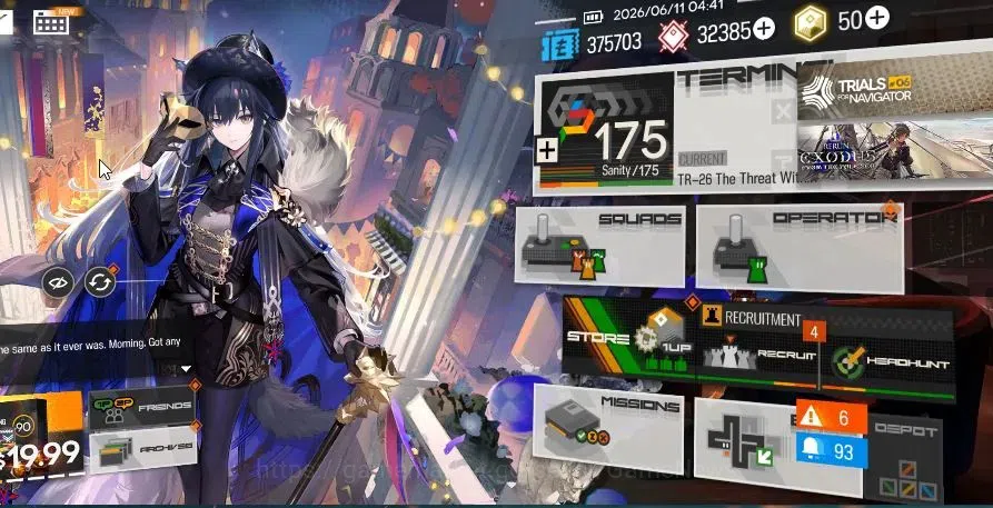 Arknights Accounts Lv 100|261 OP 57 Skin|32,3K Oru|10 Limited|TTO P5, image 1