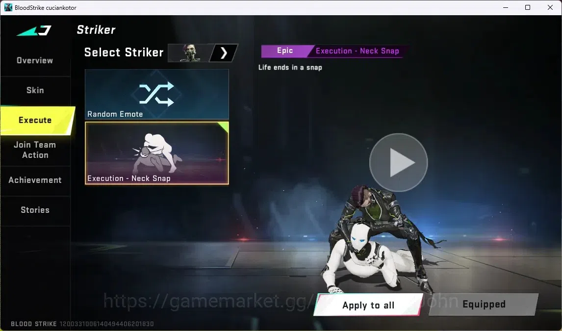 Blood Strike Accounts ASIA | ULTRA MELEE: Lightblade-Dark Force|LEGEND G image 7