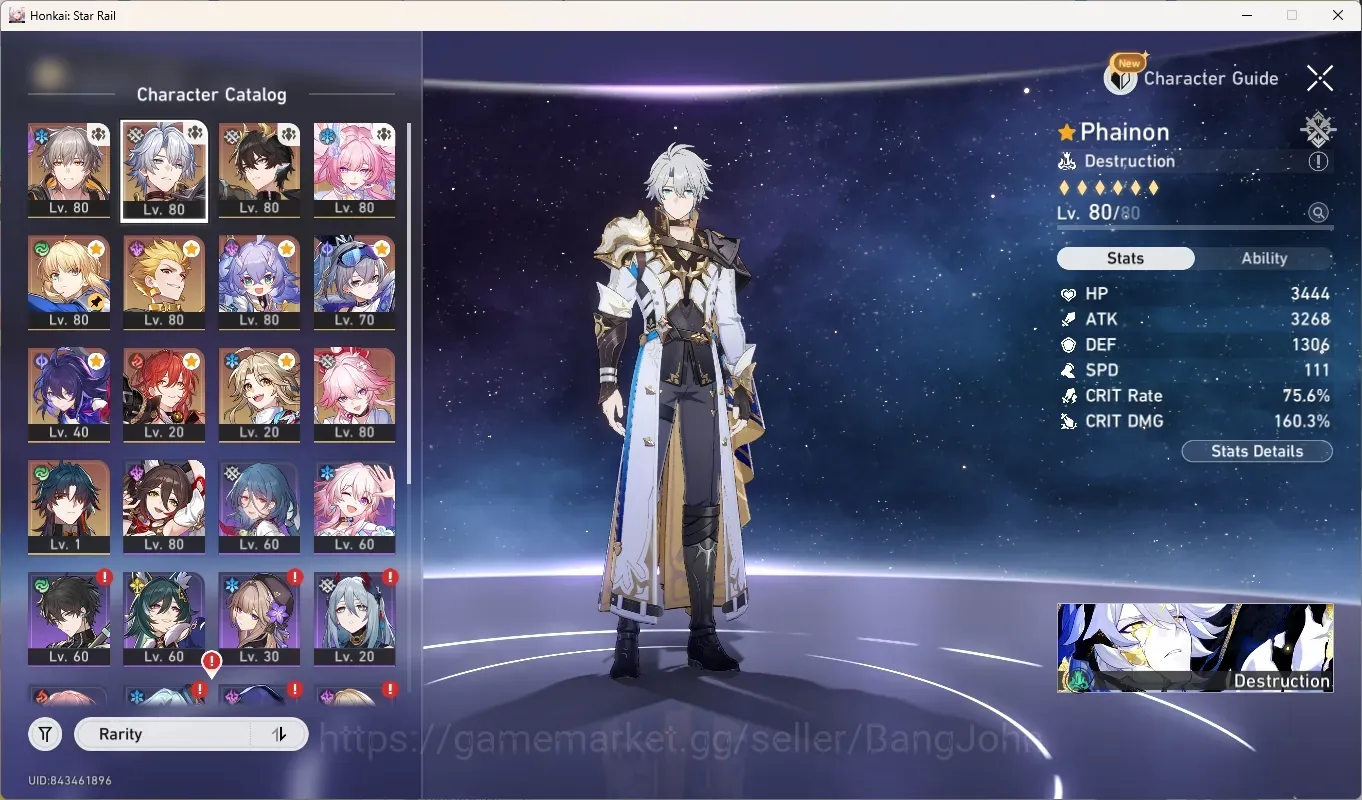 Honkai Star Rail Accounts Others ASIA|TL 67|9 Limited [Phainon 1