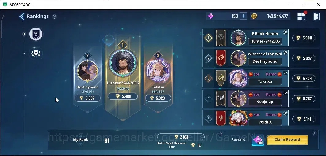 Solo Leveling: ARISE Accounts Lvl 93|2,7M Pwr|[LennartA4,ReijiA4,Il-HwanA1,Hae-i image 2
