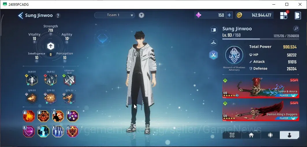 Solo Leveling: ARISE Accounts Lvl 93|2,7M Pwr|[LennartA4,ReijiA4,Il-HwanA1,Hae-i image 3