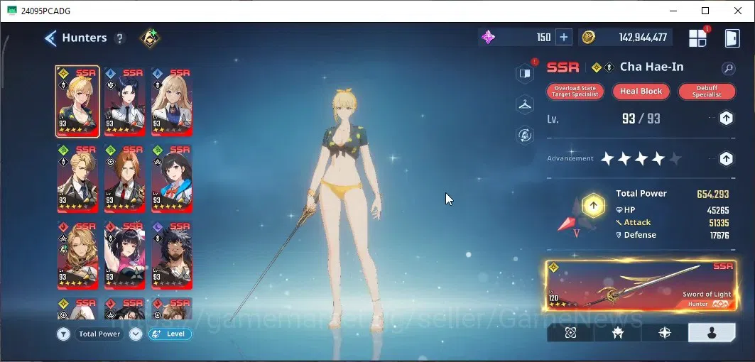 Solo Leveling: ARISE Accounts Lvl 93|2,7M Pwr|[LennartA4,ReijiA4,Il-HwanA1,Hae-i image 4