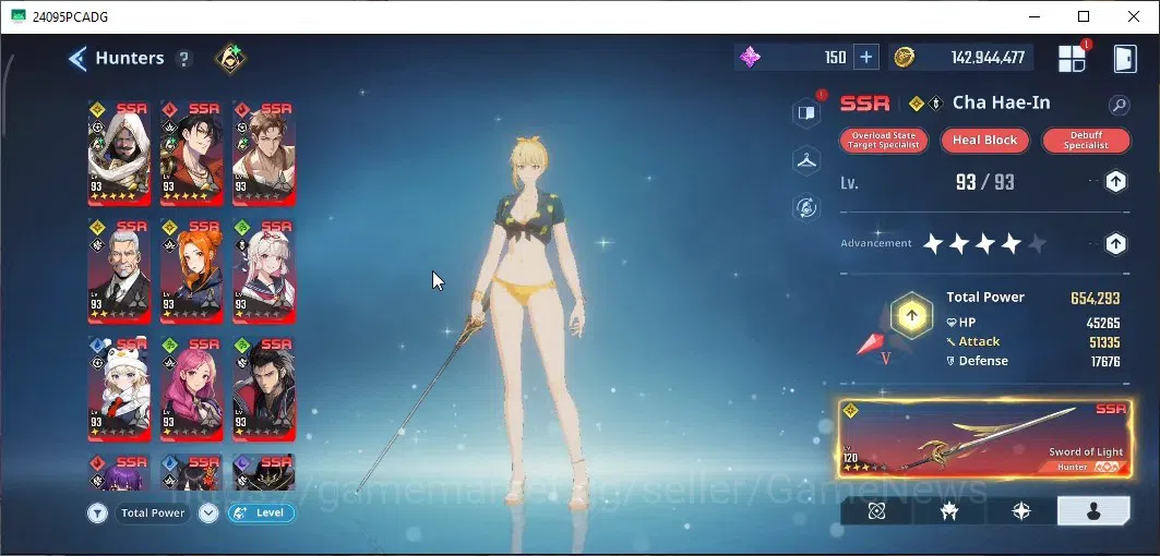 Solo Leveling: ARISE Accounts Lvl 93|2,7M Pwr|[LennartA4,ReijiA4,Il-HwanA1,Hae-i image 5
