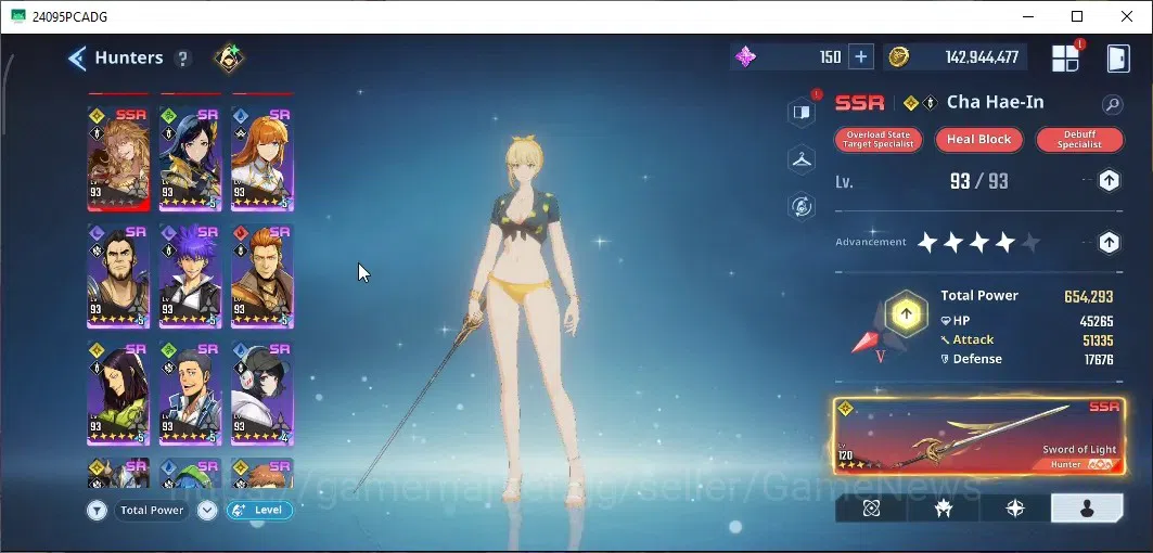 Solo Leveling: ARISE Accounts Lvl 93|2,7M Pwr|[LennartA4,ReijiA4,Il-HwanA1,Hae-i image 7