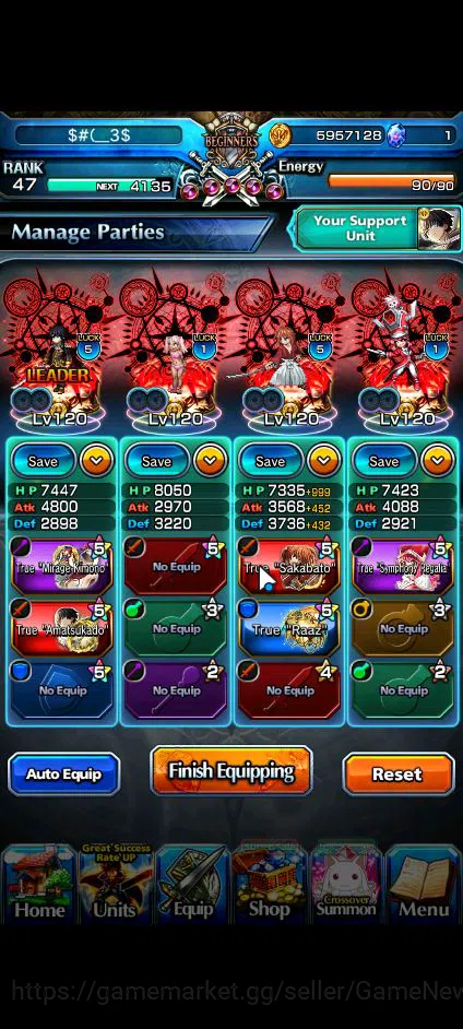 Grand Summoners Accounts Global|Rank 47|11 Ascend|LM IsliidTW,HimuraTW,Sait image 3