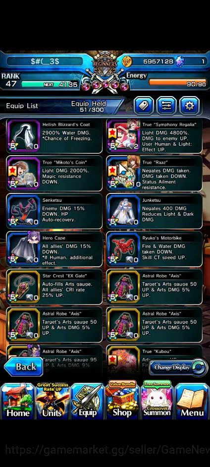 Grand Summoners Accounts Global|Rank 47|11 Ascend|LM IsliidTW,HimuraTW,Sait image 6