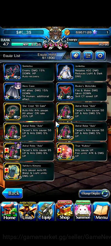 Grand Summoners Accounts Global|Rank 47|11 Ascend|LM IsliidTW,HimuraTW,Sait image 7