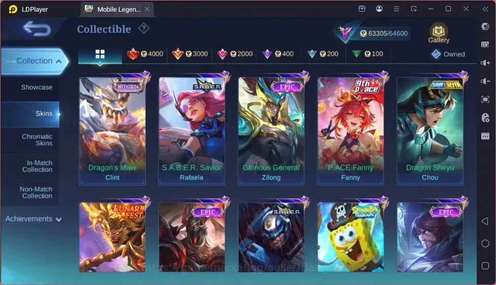 Mobile Legends: Bang Bang Accounts Global|Hero 118|Skin 238|Renowned|Collector Natali image 11