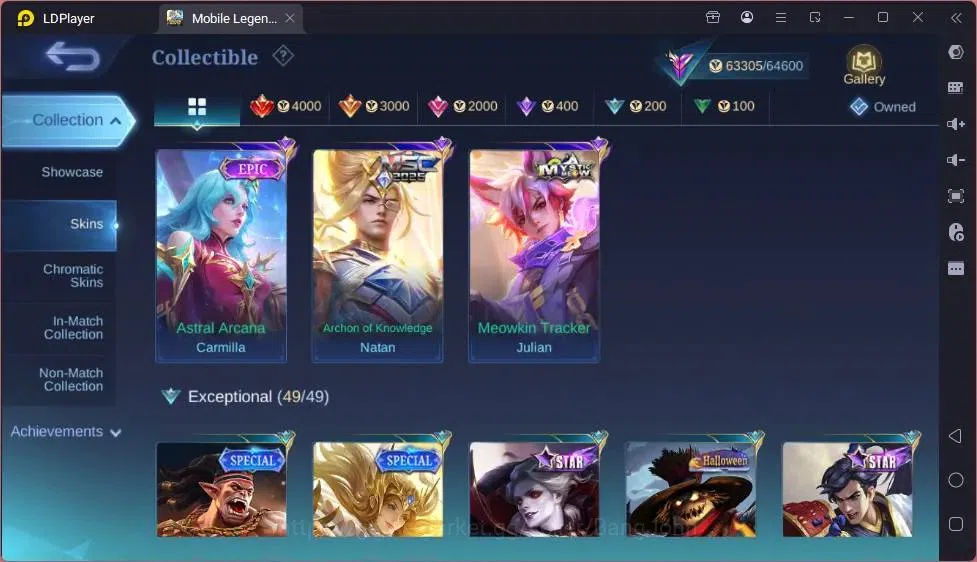 Mobile Legends: Bang Bang Accounts Global|Hero 118|Skin 238|Renowned|Collector Natali image 5