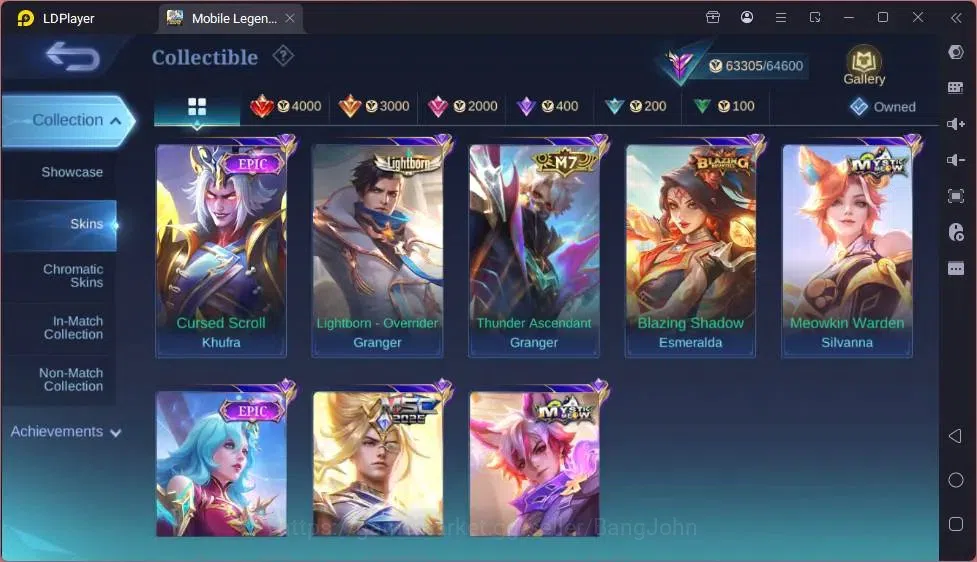 Mobile Legends: Bang Bang Accounts Global|Hero 118|Skin 238|Renowned|Collector Natali image 6