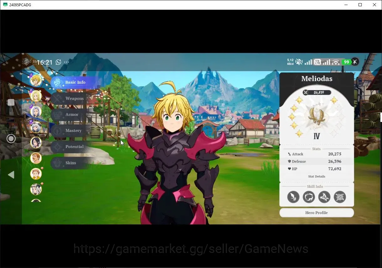 The Seven Deadly Sins: Origin Accounts SEA|Lv 45|10 SSR|MeliodasP6,EscanorP6,ElanieP5,Jer image 2