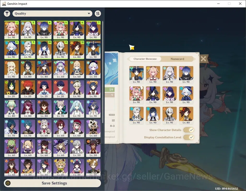 Genshin Impact Accounts Others ASIA|AR 59|Skirk Pream Team|Free HSR & ZZZ|13 Limited + 7 (*5 1