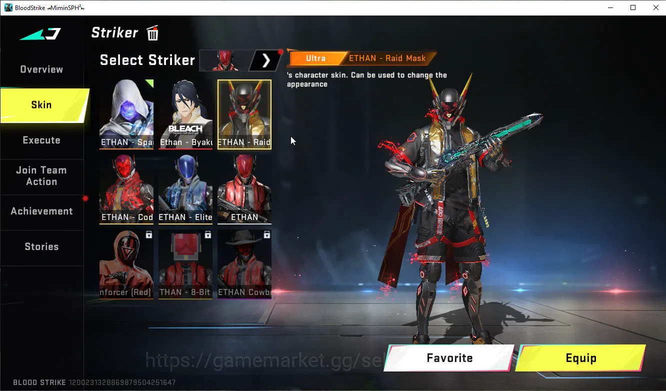 Blood Strike Accounts ASIA|ETERNAL Lv4 M1887-Nothe+MELE DualBlades+Colab image 10