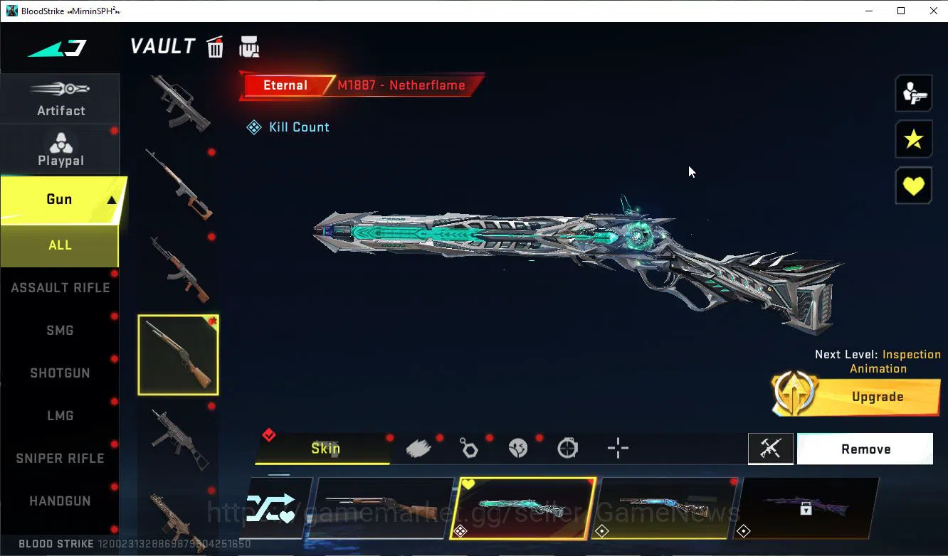 Blood Strike Accounts ASIA|ETERNAL Lv4 M1887-Nothe+MELE DualBlades+Colab image 15