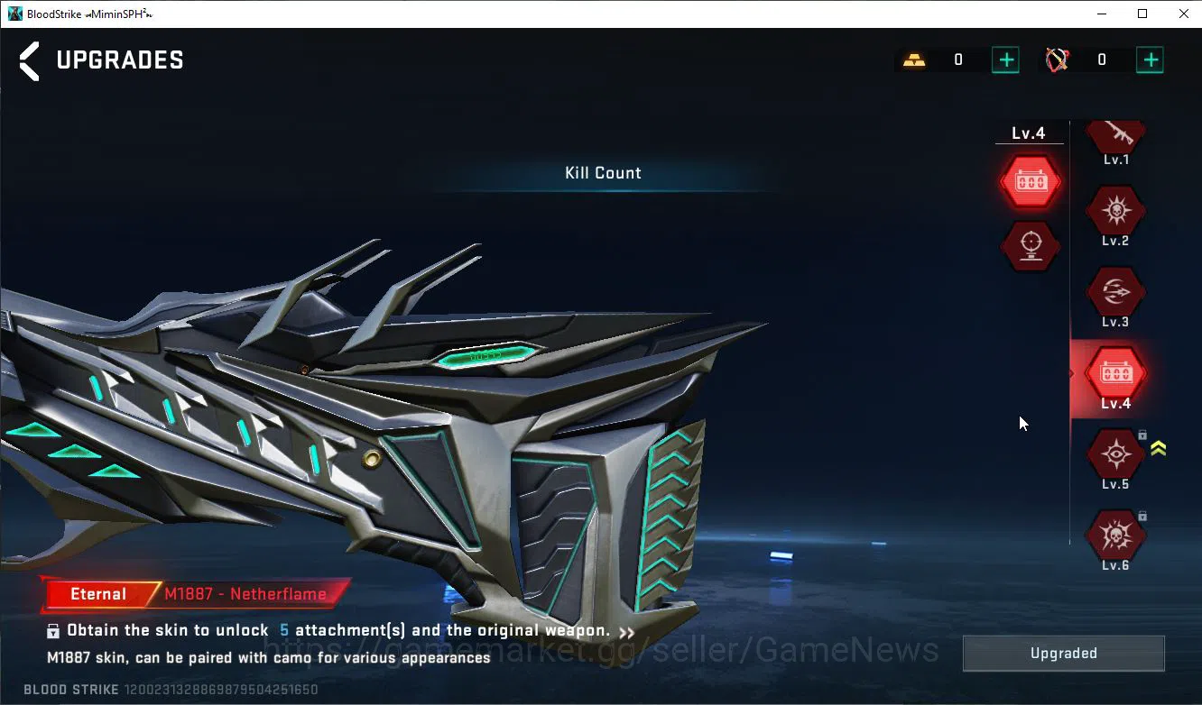 Blood Strike Accounts ASIA|ETERNAL Lv4 M1887-Nothe+MELE DualBlades+Colab image 16