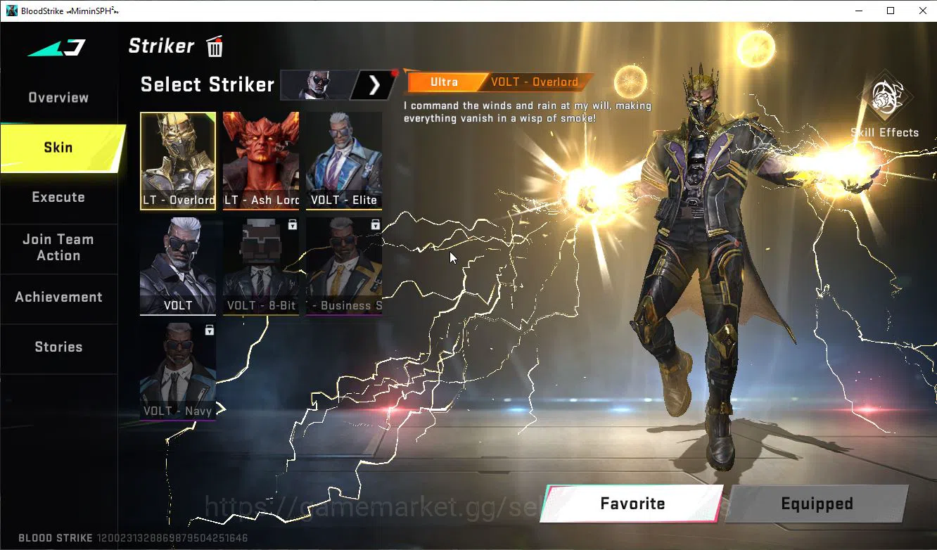 Blood Strike Accounts ASIA|ETERNAL Lv4 M1887-Nothe+MELE DualBlades+Colab image 4