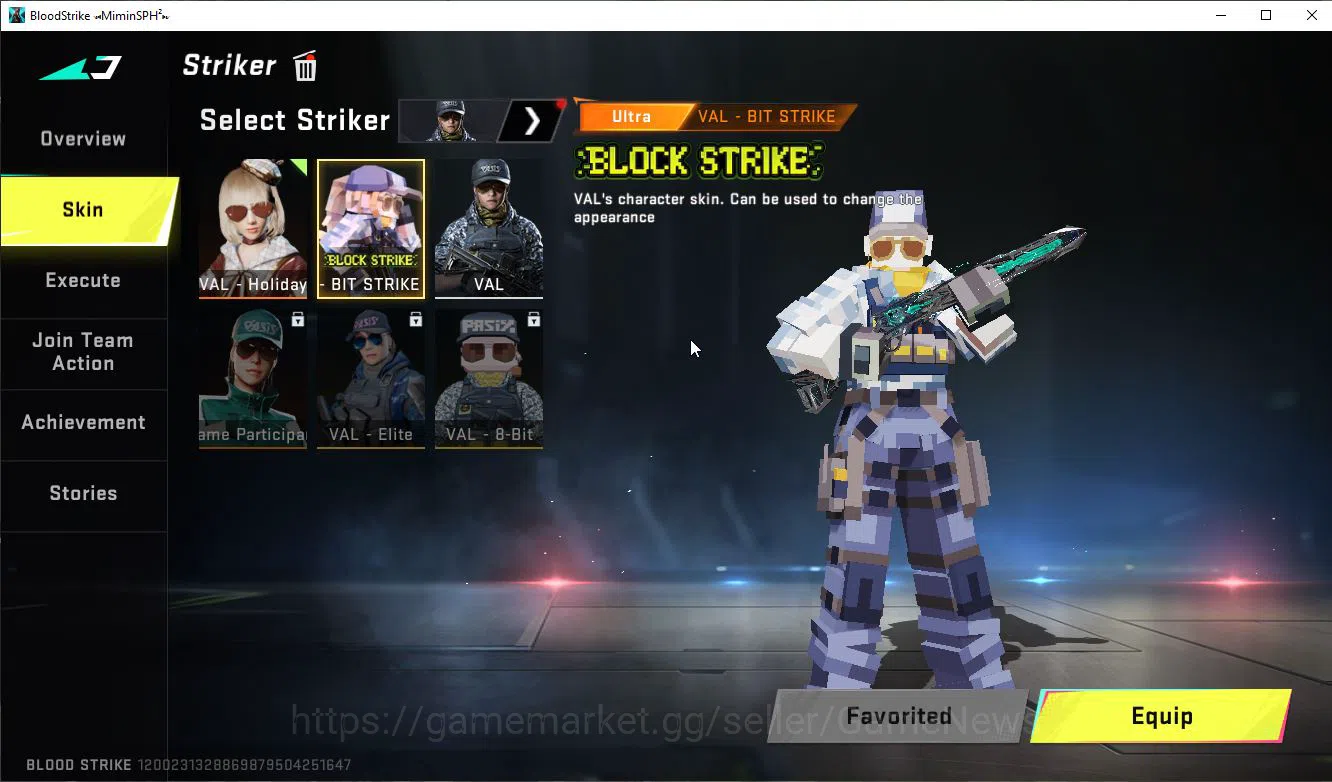Blood Strike Accounts ASIA|ETERNAL Lv4 M1887-Nothe+MELE DualBlades+Colab image 7