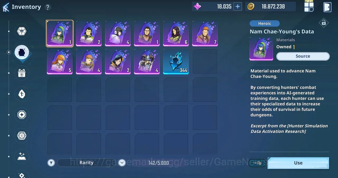 Solo Leveling: ARISE Accounts Total Power 402K|11SSR|Essence 18k |MireiA4+Sign,GotoA6+SignA3,ThomasA2+Sign,GunheeA3 10