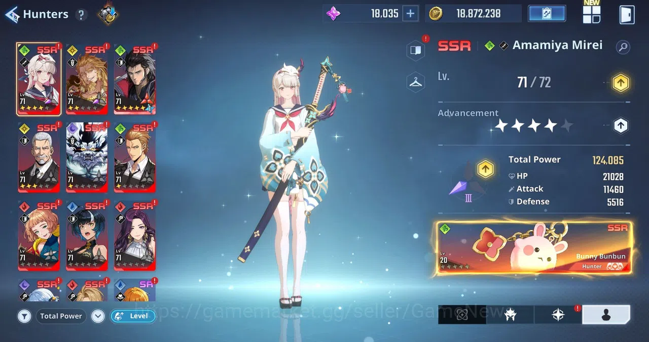 Solo Leveling: ARISE Accounts Total Power 402K|11SSR|Essence 18k |MireiA4+Sign,GotoA6+SignA3,ThomasA2+Sign,GunheeA3 3
