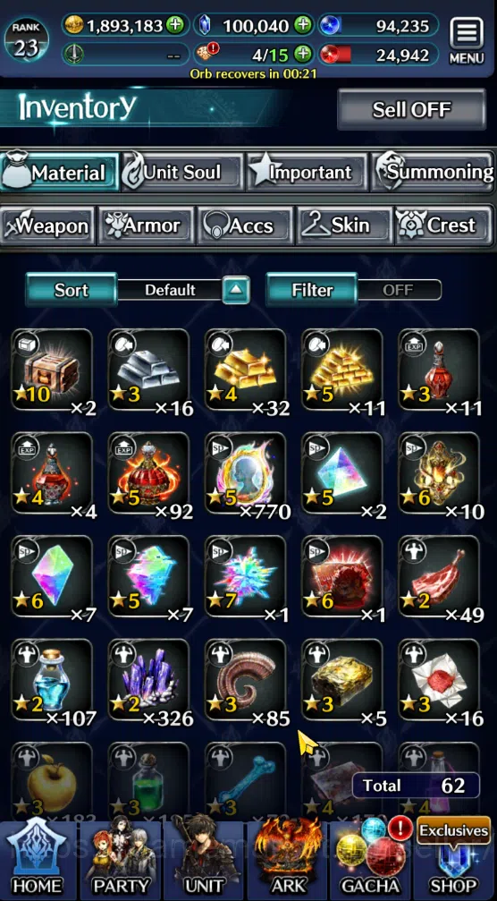 Last Cloudia Accounts Mid‑Game GLOBAL|Collab DMC + Ascended Rolland + Zero + Perfect of God Mauna + SM Theria + Top Tier 5