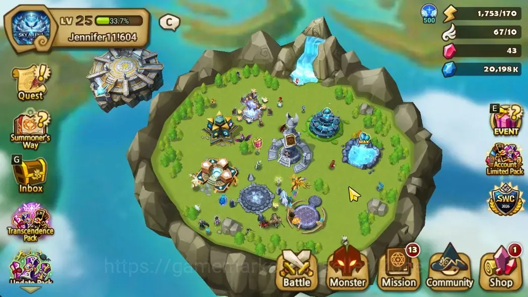 Summoners War: Sky Arena Accounts Starter GLOBAL Lv25|Starter Ready Gacha|Only Thesar + 160 scroll 11th + 120 scroll 12th 1