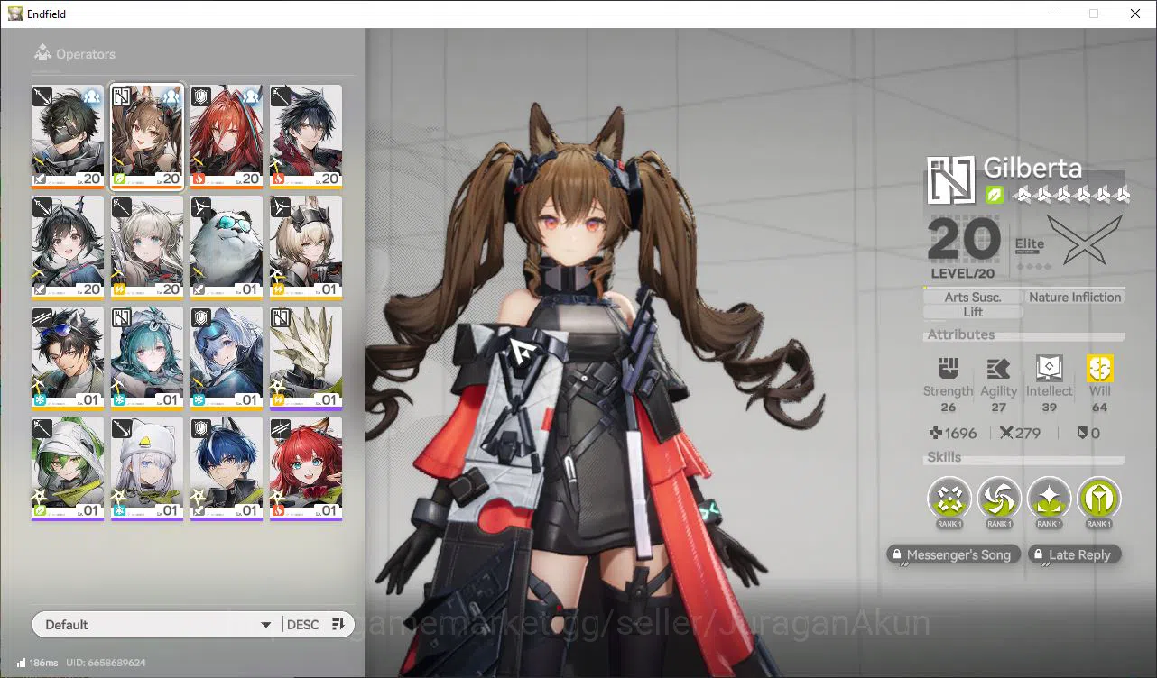 Arknights: Endfield Accounts NA/EU Lv12|Day2 Login|2 SSR(Gilberta&Ember)+6SR Op image 1