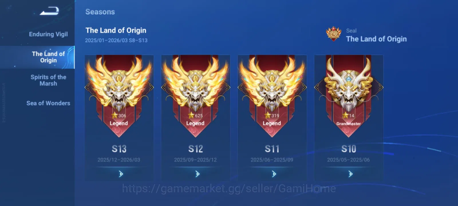 Honor of Kings Accounts JUNGLING TIER 50 + CLASH LANE TIER 57 ➤ RANK: LEGE image 1