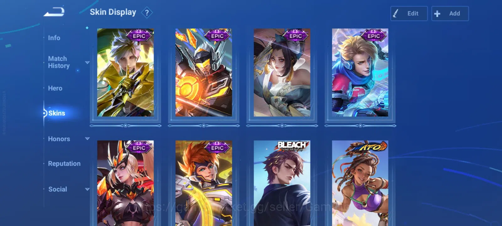 Honor of Kings Accounts JUNGLING TIER 50 + CLASH LANE TIER 57 ➤ RANK: LEGE image 13