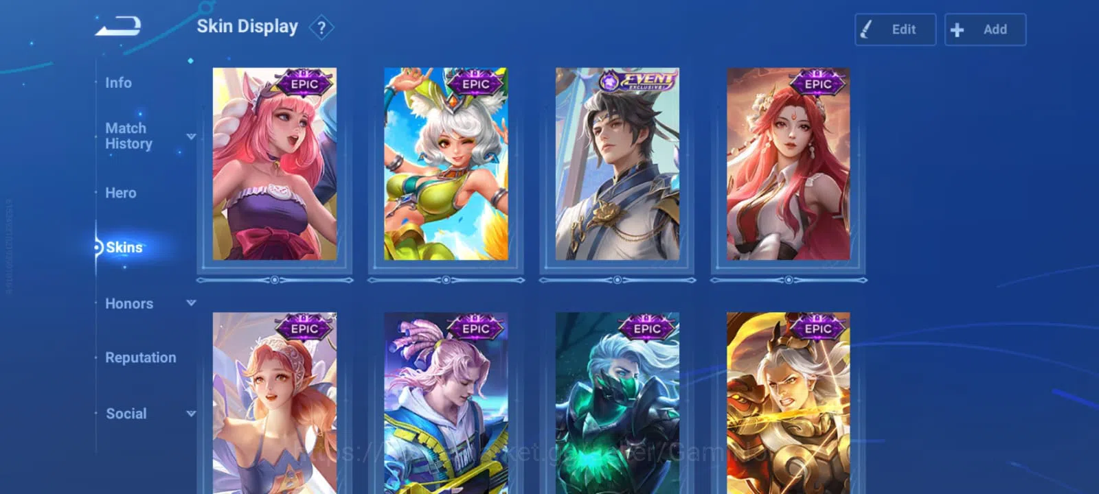 Honor of Kings Accounts JUNGLING TIER 50 + CLASH LANE TIER 57 ➤ RANK: LEGE image 14