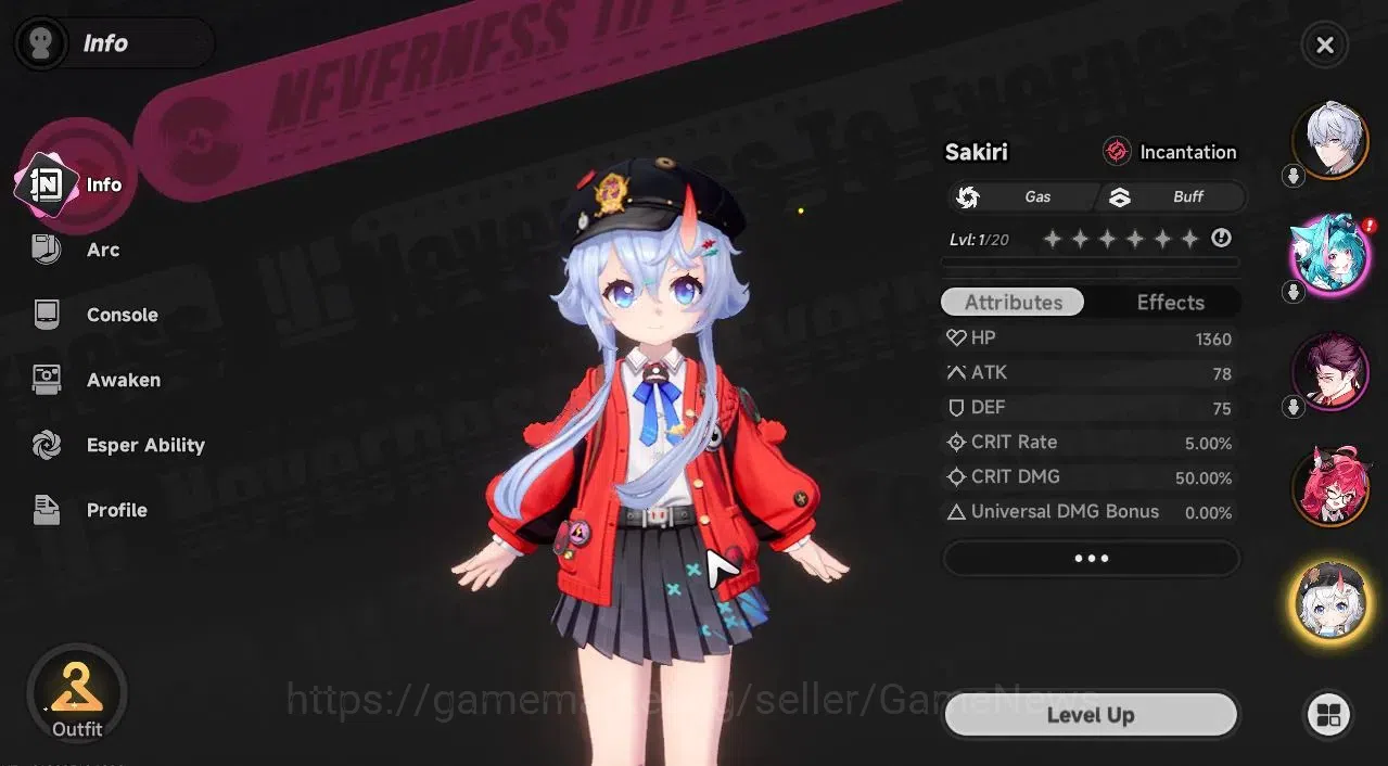 Neverness to Everness Accounts GLOBAL NA|HL 3|2 SSR [Nanally,Sakiri]|6 SR [Mint,H image 2