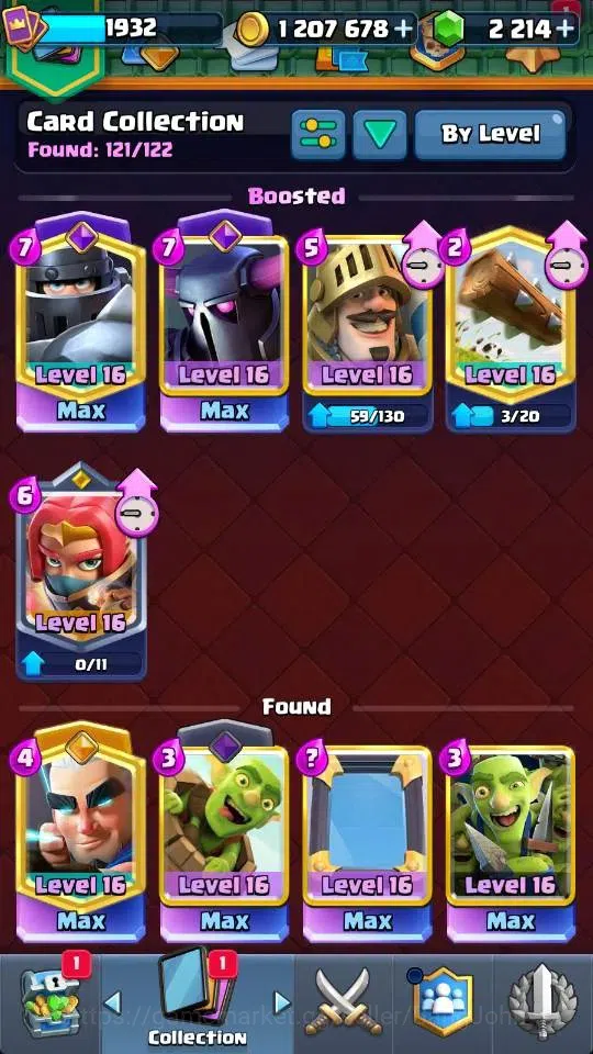Clash Royale Accounts High-End Global |KTL 16 | Trophy 11133 | 20 Max Card | 3 Hero | 28 Evo |8 Champ Card |Arena 26 | 2214 15