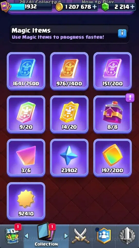 Clash Royale Accounts High-End Global |KTL 16 | Trophy 11133 | 20 Max Card | 3 Hero | 28 Evo |8 Champ Card |Arena 26 | 2214 6