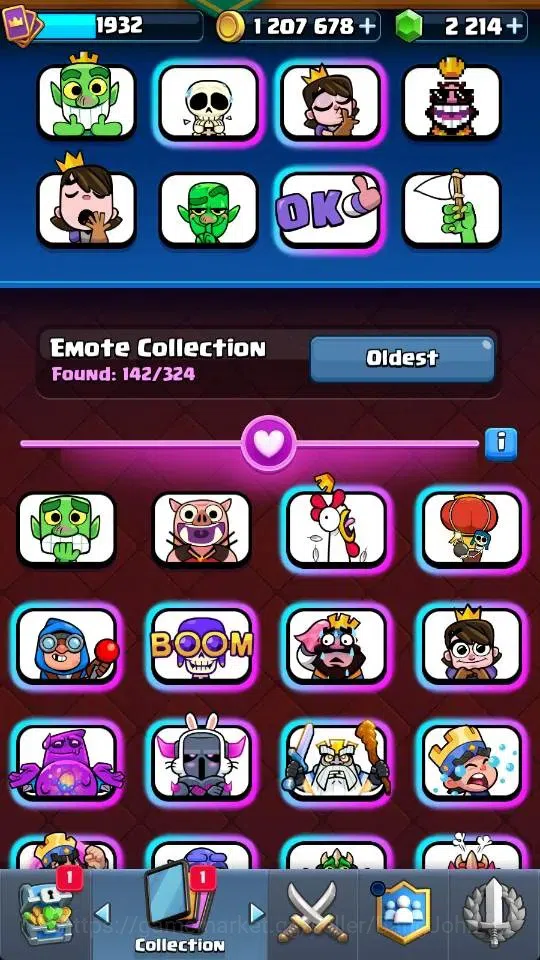 Clash Royale Accounts High-End Global |KTL 16 | Trophy 11133 | 20 Max Card | 3 Hero | 28 Evo |8 Champ Card |Arena 26 | 2214 7