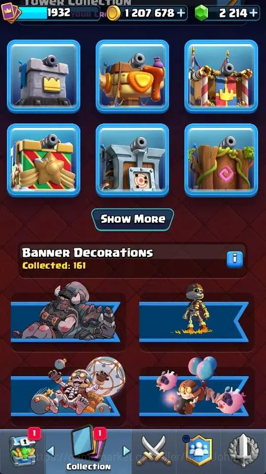 Clash Royale Accounts High-End Global |KTL 16 | Trophy 11133 | 20 Max Card | 3 Hero | 28 Evo |8 Champ Card |Arena 26 | 2214 8
