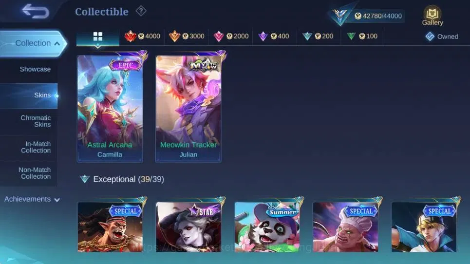 Mobile Legends: Bang Bang Accounts Global | Hero 115 | Skin 181 |Expert|Collector Nat image 5