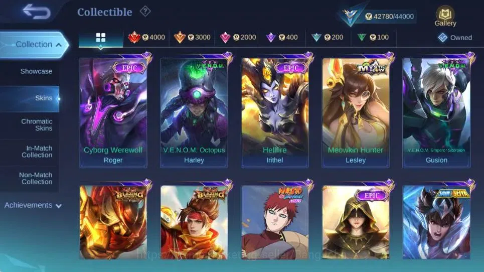 Mobile Legends: Bang Bang Accounts Global | Hero 115 | Skin 181 |Expert|Collector Nat image 8