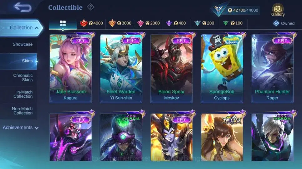 Mobile Legends: Bang Bang Accounts Global | Hero 115 | Skin 181 |Expert|Collector Nat image 9