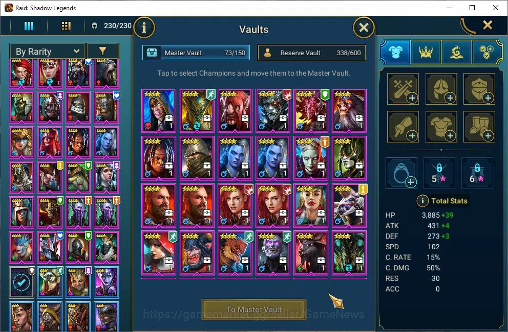 Raid: Shadow Legends Accounts Lv28 997K Power|1 Mythical (Androc)|24 Legendary(N image 6