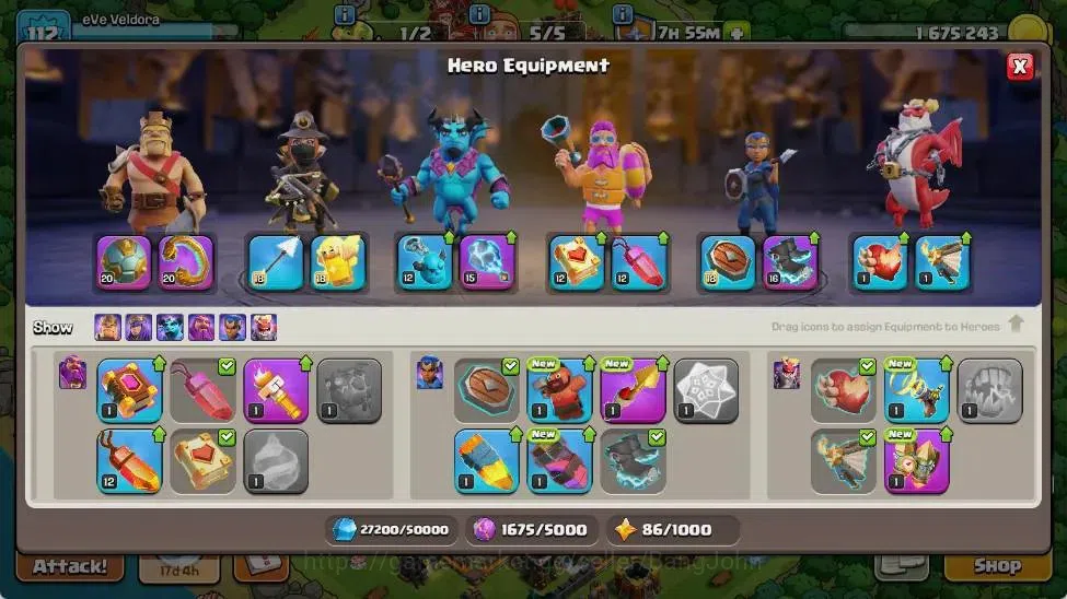 Clash of Clans Accounts Global | TH 16-BH 6 | LVL 112|HH 10|AQ 67 ,MP 50 , image 8