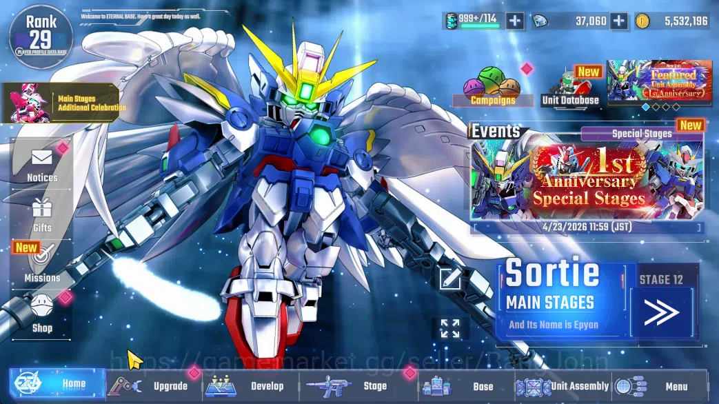 SD Gundam G Generation ETERNAL Accounts Global Rank 29 | 3 MLB, 18 UR, 8 UR Supp | 37k DM  RA240B 11