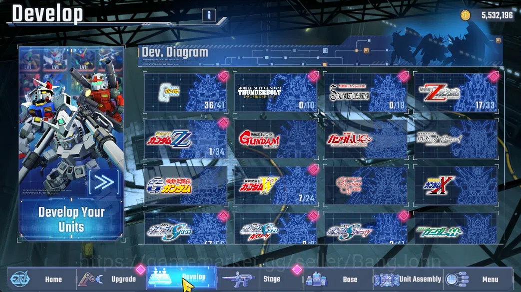 SD Gundam G Generation ETERNAL Accounts Global Rank 29 | 3 MLB, 18 UR, 8 UR Supp | 37k DM  RA240B 2