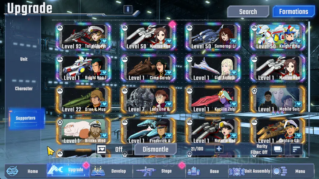 SD Gundam G Generation ETERNAL Accounts Global Rank 29 | 3 MLB, 18 UR, 8 UR Supp | 37k DM  RA240B 4